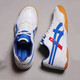 Lauragomu badminton shoes for men and women, non-slip, lightweight, breathable, shock-absorbing and wear-resistant, sports competition table tennis shoes, badminton shoes for men and women, white blue 36