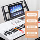 Coeuary electronic keyboard multi-function intelligent 61-key electronic keyboard for adult children, beginners, kindergarten teacher grade examination special keyboard 61-key smart version + gift pack