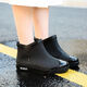 Oxygen water shoes anti-slip rain boots for women, anti-slip wear new fashion women's short tube rain boots plus cotton cover for all seasons adults 688 rain boots - purple [standard size] 40 [250mm]