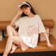 Mobeihai Girl Pajamas Женщины-ученики-ученики младших школьников Симпатичные шорты Тонкий стиль можно носить за пределами домашней одежды Q6627 M Рекомендуется 80-100-дюйм [Джин равняется 0,5 кг]