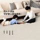 CCFARTS anti-slip double layer machine washable living room carpet glue-free removable anti-cat scratch sofa carpet Kangluodengyuan