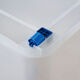 Mekeje transparent storage box food grade household storage box finishing box extra large plastic box rubber box small storage box 2687 box (68L) 55*40*34cm