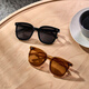 Mijia Xiaomi Square Polarisierte Sonnenbrille HD-Männer und Frauenbrillen UV Anti-UV-Sonnenbrille Amber Brown