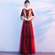 HKPK Banquet Evening Dress Женское высококачественное подарки для взрослых Light Light Luxury Dress Nice High-end Perfin Chorus Performance Длина шампанского серебристого 5xl Одиночное размер