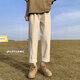 BAA AND BAA pants for men's summer thin style men's ice silk quick-drying fashion brand loose retro straight-leg casual nine-point wide-leg trousers light green B336-CLB L [Suggested 95-115Jin [Jin equals 0.5 kg]]