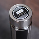 Tanxuange Purple Clay Thermos Cup für Herren High-End-Tee Tasse für Papa und Lehrer Gedenk Pensionsgeschenke Wasserschale Custom Logo Business Black-Supraight Cup Leder Box 320 ml