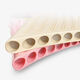 Bainuo Yuzhu Brandreihe Flöte Flöte 16 Tube 18 Röhrchen Panflute Anfänger für Kinder und Studenten an erster Stelle C Tune Professional Level spielen und instrument 18 Loch Panflute Rice White