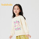 Balabala children's sweatshirt girls 2024 spring and autumn cartoon rabbit sweet round neck pullover top cute 208324121001