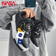 NASA XVVX官方联名鞋子男生新款厚底增高百搭小众板鞋男潮流休闲运动小白鞋 白色 42