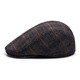 Red Dragonfly Old Man Hat Men's Autumn and Winter Middle-aged and Elderly Plus Velvet Advance Hat Grandpa Elderly Hat Ear Protection Warm Peaked Cap Brown Color-Fashionable Warm Ear Protection M M Size (Head Circumference About 58CM)