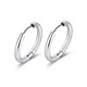 Oein anti-allergic and inflammatory medical titanium steel hoop earrings, earrings, ear bone nails, ear piercings for sleeping, no need to remove men's and women's earrings, L316 medical titanium steel 2mm (8-10-12) 3 pairs, 6 packs of alcohol cotton included