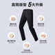 Made in Tokyo, Australian wool elastic anti-wrinkle casual pants for men plus velvet business straight long pants for men New Year's Day and Valentine's Day black 33