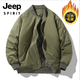 Jeep Spirit Pilot Veste de travail personnalisé vêtements imprimement logo printemps et automne veste de travail d'entreprise personnalisée Uniforme de baseball brodé Men LD677 Broidered J35 Veste bleu foncé M