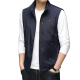 Tommybull American Tommy Tommy Men's Autumn and Winter Jacket Vest Versátil Versátil Versatil Vests Collar de pie Collar de pie Azul 686 L [Peso sugerido 130-145 Jin [Jin equivale a 0.5 kg]]]