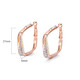 Idel Korean personalized large earrings hoop long style female European and American exaggerated temperament pendant ear jewelry simple earrings Valentine's Day birthday gift for wife and girlfriend prismatic personalized earrings E1057