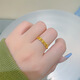 Vietnamese sand gold four-leaf clover ring for women that does not fade, new fashion clover ring index finger ring