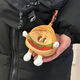 Meipai Migne Cartoon Hamburger Coin Portefeuille Sac de rangement polyvalent pendentif pendentif japonais Keychain de haute valeur SN1694SN58 Super mignon portefeuille de monnaie Hamburger 2 [Meilleur ami Profice]