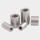 Bingneng 304 stainless steel fine tooth heightening and lengthening hexagonal nut cylindrical joint screw nut butt connection nut column hexagonal M16*1*30*S22 2 pieces
