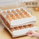 Best Helper Egg Box Refrigerator Storage Box Kitchen Supplies Transparent Egg Storage Box with 32 Compartments Food Grade