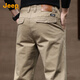 Jeep (JEEP) high-end men's casual pants men's 2025 autumn and winter new loose straight pants business casual trendy brand long pants men's pants