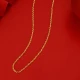 Old Temple Gold Fashion Necklace Women's Clavicle Chain Gold Plain Chain Pure Gold Necklace Women's Gold Chain Cross Chain Valentine's Day Gift Mother's Day Gift About: 3.7g
