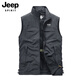 Jeep Spirit Summer Vest Men's Fishing Photography Gest Loose Sports Workhorse Clip pour hommes Veste 9898 KAKI 3XL