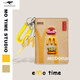 Cool Kangaroo KQ Passeport Boarding Pass Ticket Air Ticket Overseas Cross-Border Men and Women Certificate Protection Portable Certificate Case Maimai Passport Clip + M Pendant