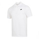 Nike (Nike) Camisa de negocio de golf de golf masculina para hombres Camiseta de manga corta de color, secado, secado, con la solapa de cuello transpirable FN3895-100 [Cotton de algodón blanco.