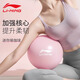 Li-Ning Yoga Ball Fitness Balance Ball Thickened Explosion-proof Women's Anti-Slip Pregnant Women's Postpartum Recovery Weight Loss Pilates Ball Buttocks Purple (Free Air Tube + Ball Plug) 25cm