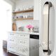 Qinkai 304 Manija de acero inoxidable Manija de puerta de armario European Manija de mango de mango de gabinete simple moderno Manija 718-64 Distancia de distancia [Estilo engrosado]