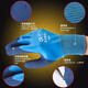Chuangyi A688 waterproof women's labor protection gloves wear-resistant work female worker full glue waterproof non-slip full belt glue construction site small labor work female worker small code full rubber latex foam aquatic products A688 full glue waterproof wear-resistant women's model [12 pairs] S