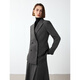 Langzi retro wool gray high-intellectual temperament commuter professional suit jacket for women 2024 winter new suit dark gray 2 L