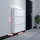 Gabinete de zapato de flip aifeng de Miaofan con cerradura de 15 cm fuera del corredor del gabinete de zapato estrecho de zapatillas de pared montada en la pared de la contraseña antirrobo bloqueo blanco de tres capas de tres capas de 655 mm de ancho