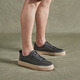 HAUT TON TON Cañas para hombres, zapatos de lienzo transpirables de verano, zapatos casuales para hombres, zapatos de pedal de un pie, zapatos de tela delgada, verde oscuro 41 - adecuado para zapatos deportivos, talla 42