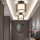 New Chinese style aisle lamp corridor lamp entrance lamp square round small ceiling lamp foyer lamp balcony lamp household square black without light source