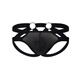 Adult supplies for men, low waist stretch men's thong U convex color-blocking hollow summer ice silk sexy underwear adult sex products gray-green S (see description for details)