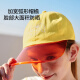 British YEEHOO children's sun protection hat baseball cap PVC transparent brim splicing baseball cap boys and girls spring and autumn sun hat children's model yellow 52-56