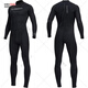 Chuangjingyi Selects Motor Boat Quick-Drying Suit Men's One-piece Wet Suit Women's Surfing Snorkeling Wet Suit Long Sleeve Sunscreen Large Size Swimming Wet Suit Black Men's Style - Back Zipper (D030069M XXL