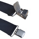 Yufan 5cm elastic elastic men's strap clip 4 clamp X-type adjustable suspender trousers strap 02 Navy Blue Unicode
