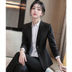 Troman black business attire women's suit suit temperament commuting formal interview business suit jacket work clothes
