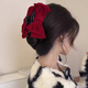 Beautiful National Day performance children's ball head grabber red small hairpin girl's bow hair accessories hairpin female hairpin headdress red diameter 6.5cm