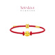 Chow Tai Fook SOINLOVE Cute Pet Series Twelve Zodiac Signs of Gold Gold Lucky Beads with Rope [Optional] VR1416 Little Golden Pig Full Gold Lucky Beads