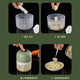 Electric garlic pounder garlic wireless meat grinder cooking machine household small garlic grinder garlic stirrer 250ml Haoyue white + 3-leaf knife + one-button fast mincing