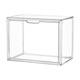 Huixiang book box desktop book box foldable book storage box transparent exquisite storage student book storage box transparent