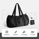 Pack alle Reisetaschen tragbare Geräte falten Fitness Sports Bag Leichte Business Trip große Kapazität Gepäckbeutel Nylon Black-32L