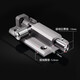 Aluminum alloy door latch door latch door buckle anti-theft latch lock thickened bathroom wooden door latch door latch door pin Aluminum alloy latch - space gray thickened version (4 inches)