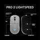 Logitech (G) GPW fourth generation Suzaku wireless mouse G Pro series wireless mouse gpw4 generation Suzaku Hawkeye e-sports lightweight mouse ergonomic design macro GPW4 generation Suzaku gaming mouse (white) + extra long mouse pad