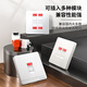 安普康（AMPCOM）网络插座 双口RJ45全面屏CAT678类网线口模块面板 86型RJ11电话二位电脑网口信息母座 AM8602GY