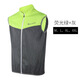 Customized reflective clothing safety vest fluorescent vest waistcoat outdoor sports cycling running fishing riding clothing fluorescent green high-brightness reflective M