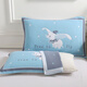 A pair of fine color cotton pillow towels for adults with six layers of gauze pillow towels, a pair of anti-mite full towels, and a pair of pine and cypress leaf blue pillow towels.
